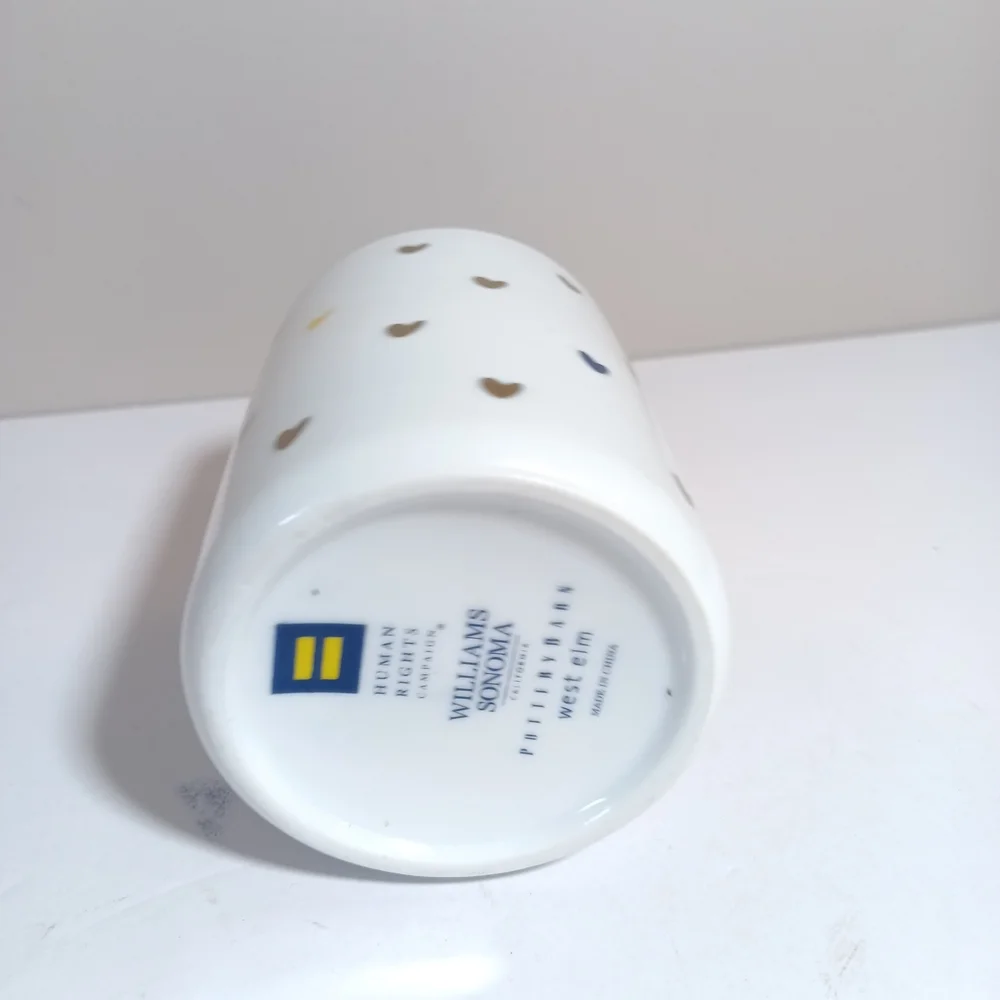 Human Rights Love Is Love Hearts Williams Sonoma Pottery Barn west elm tumbler
